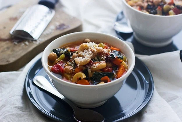 Kale and Chickpea Minestrone