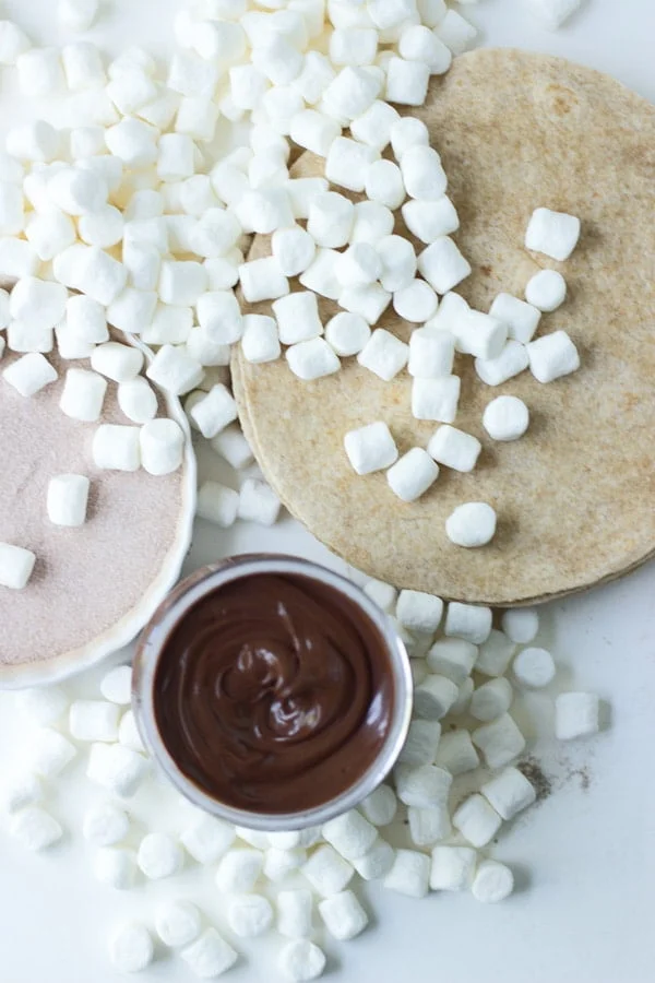Nutella S'more Churro Quesadillas