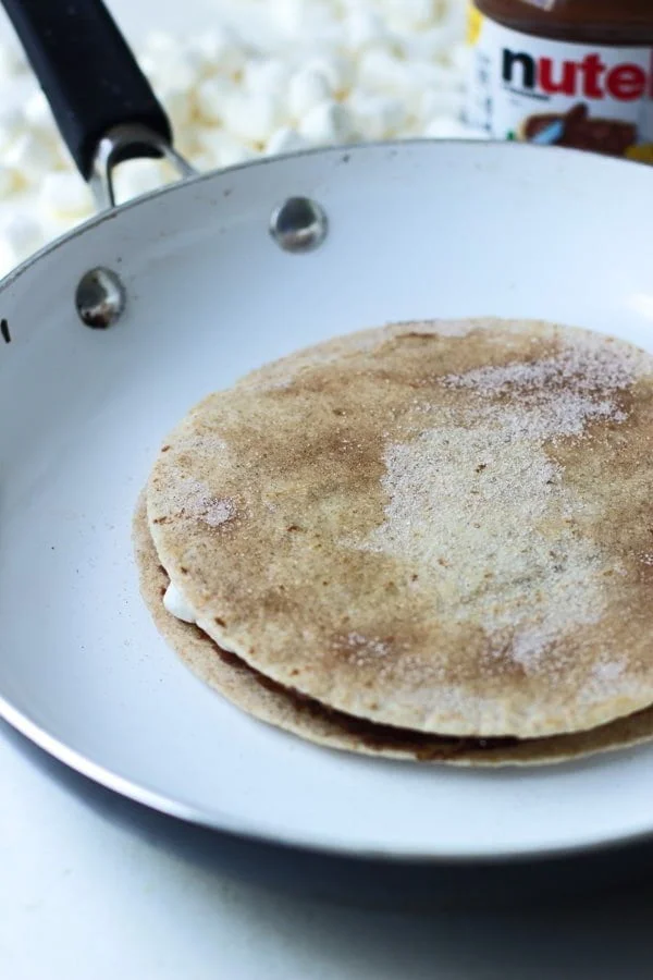 Nutella S'more Churro Quesadillas