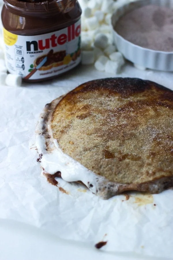 Nutella S'more Churro Quesadillas