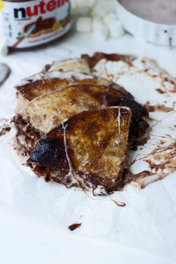 Nutella S'more Churro Quesadillas