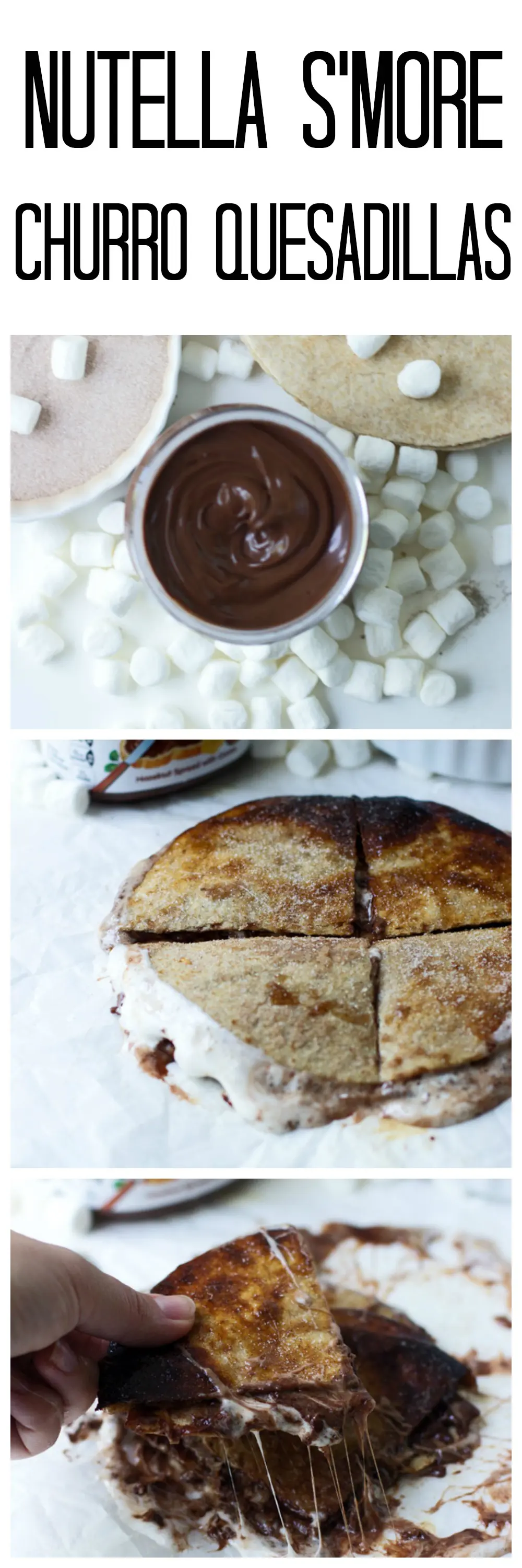 Nutella S'more Churro Quesadilla