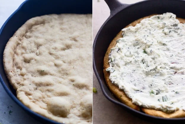 Spring Flatbreads with Herbed Ricotta and Homemade Whole-Wheat Crust