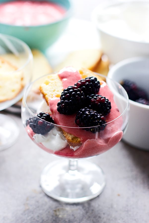 Blackberry Curd Trifles