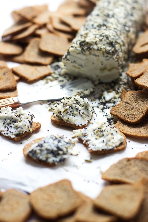 Everything Bagel Goat Cheese Log 4