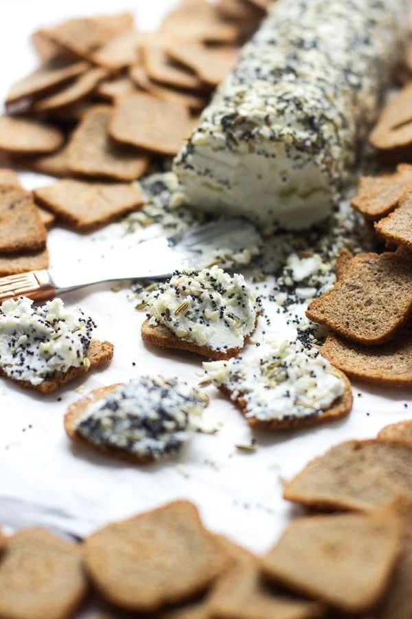 Everything Bagel Goat Cheese Log 4