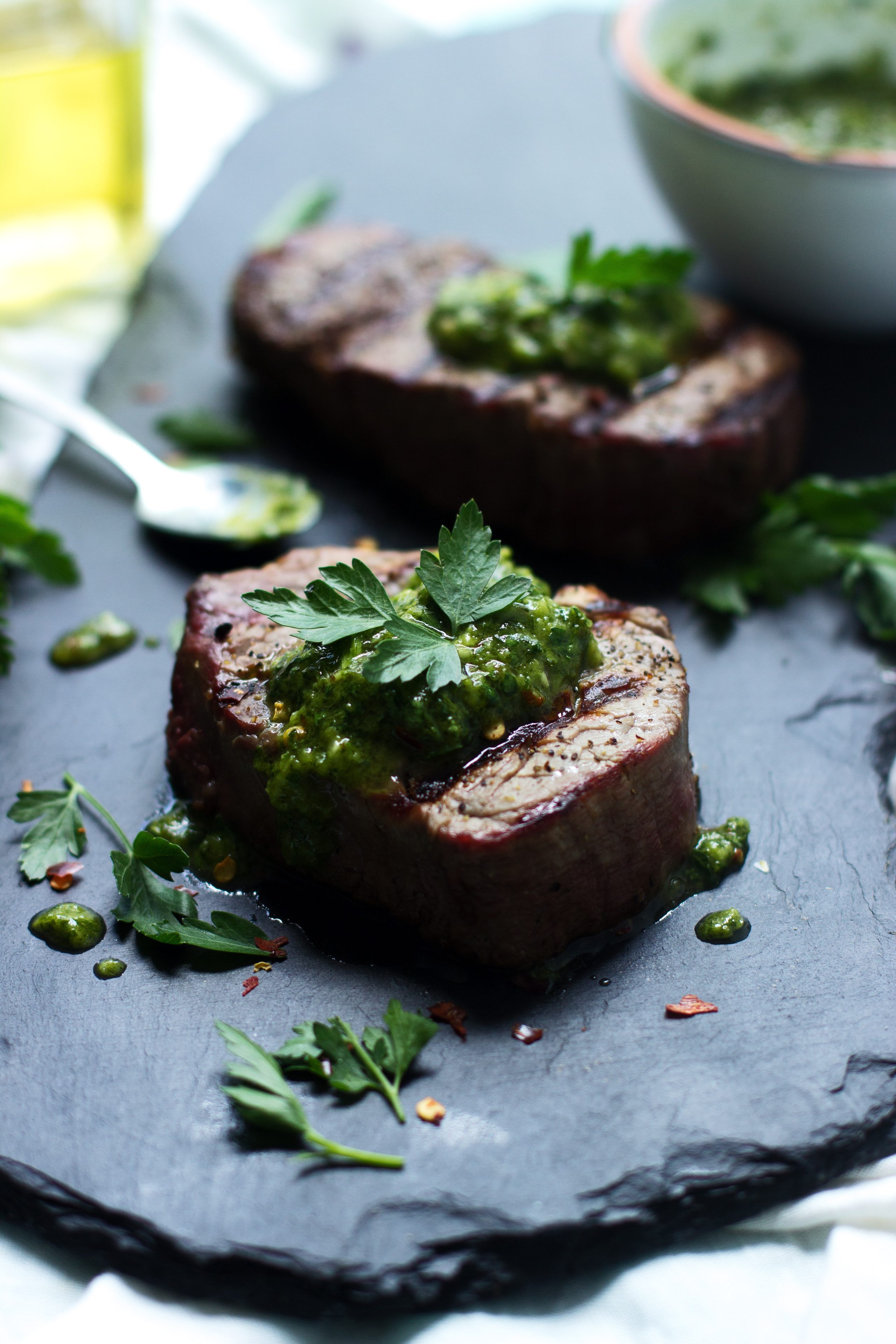 Grilled Beef Tenderloin with Spicy Chimmichuri 2