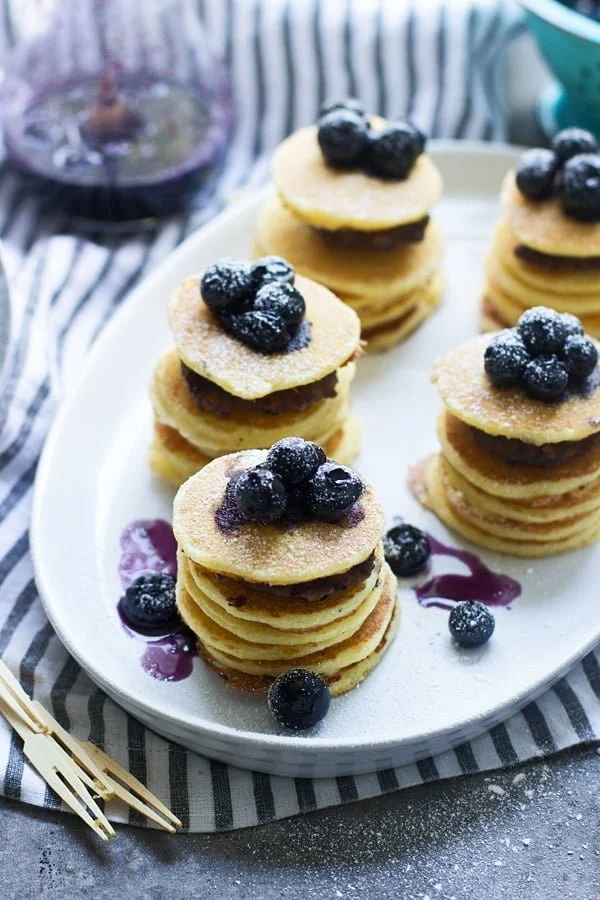 Mini Johnny Cakes and Maple Sausage Stacks 2