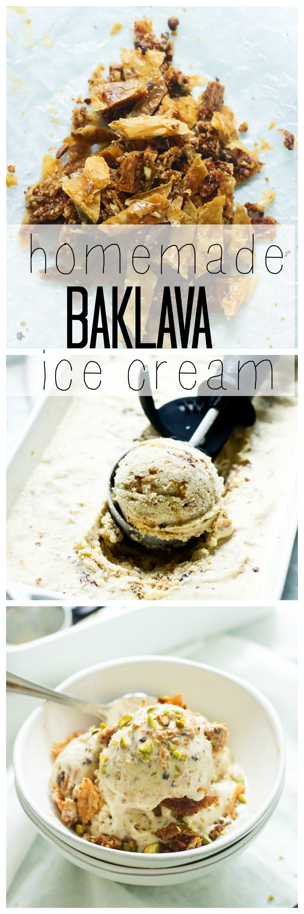 Homemade Baklava Ice
