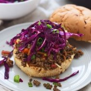 Asian-Style Sloppy Joes with Spicy Slaw