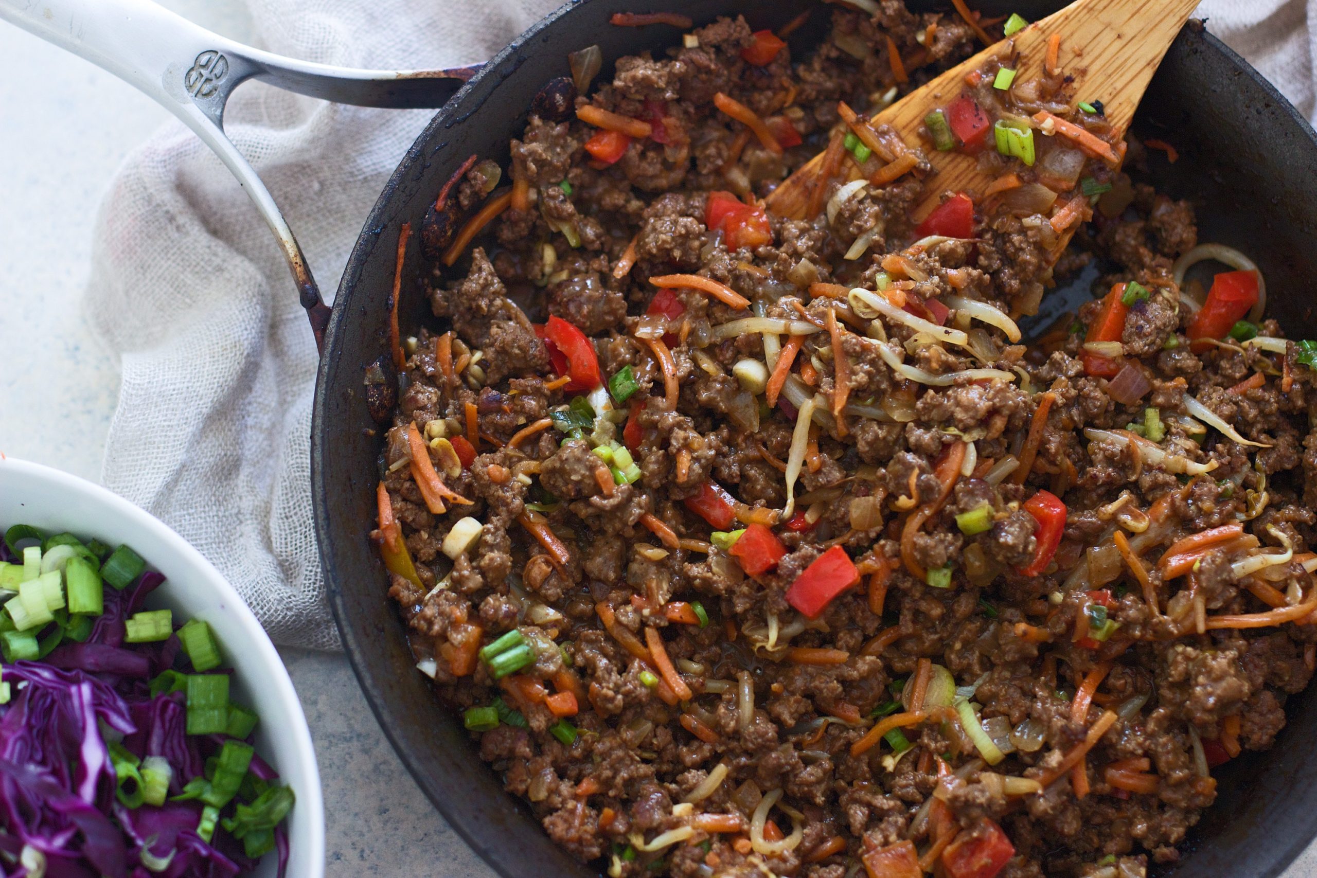 Asian-Style Sloppy Joes with Spicy Slaw - Cooking for Keeps