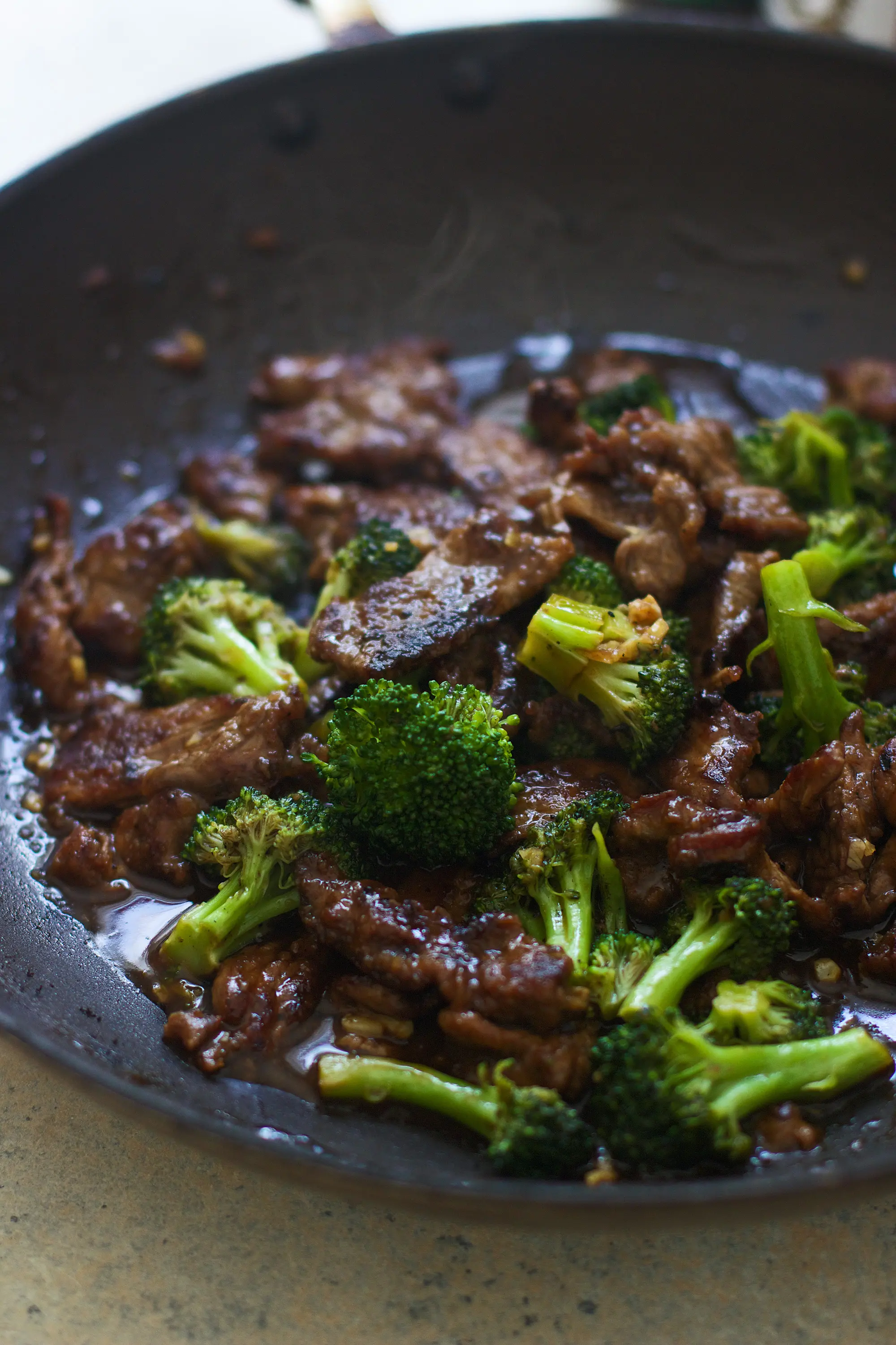 Easy Beef with Broccoli - Comes together in under 30 minutes, is lightened-up and SO much better than takeout!