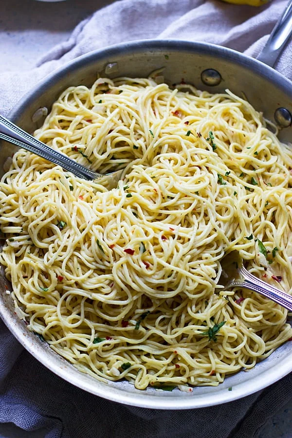 Homemade Lemon Angel Hair
