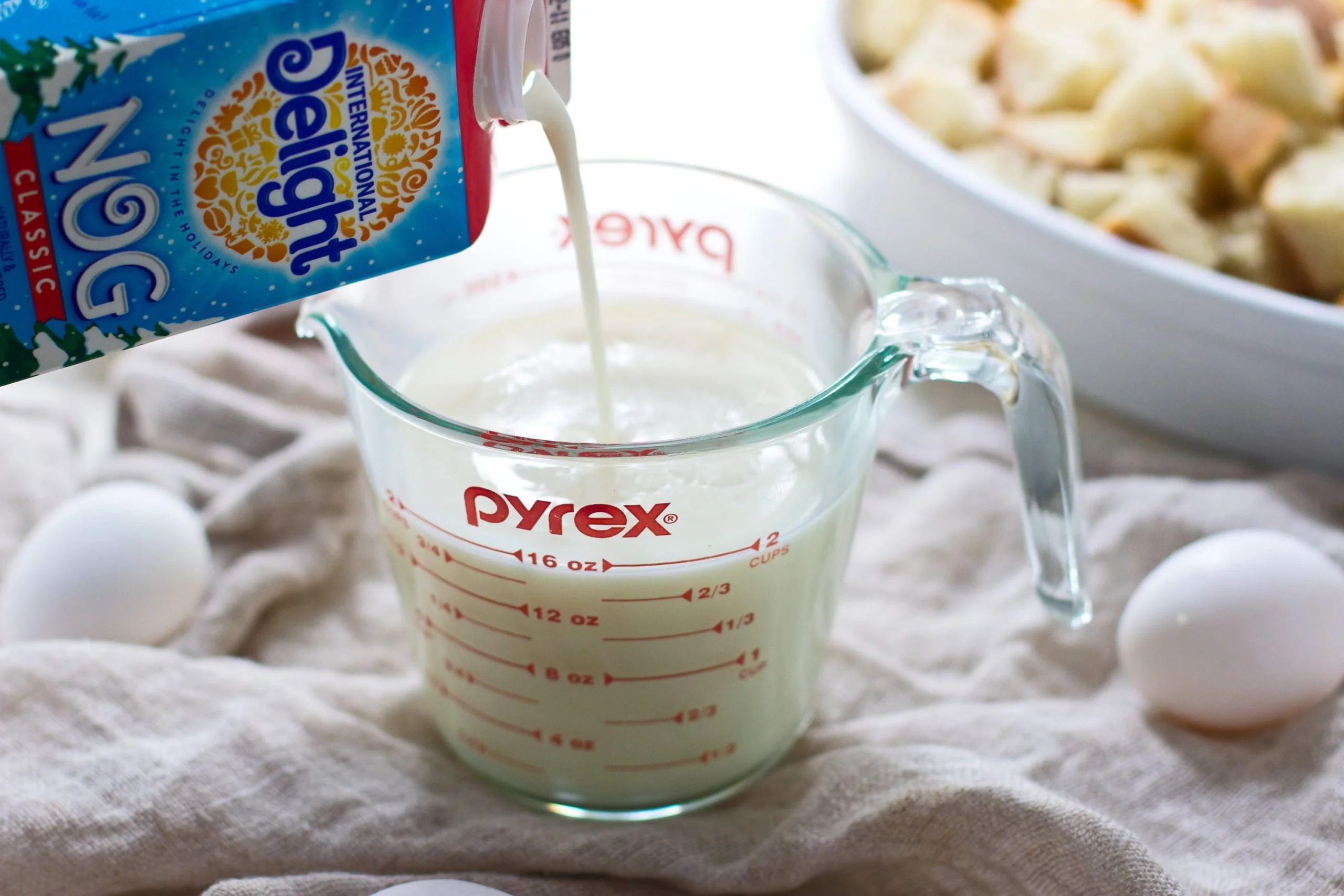 Pumpkin Egg Nog Bread Pudding 5