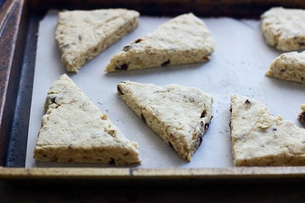 Brown Butter, Dried Cherry and Walnut Scones