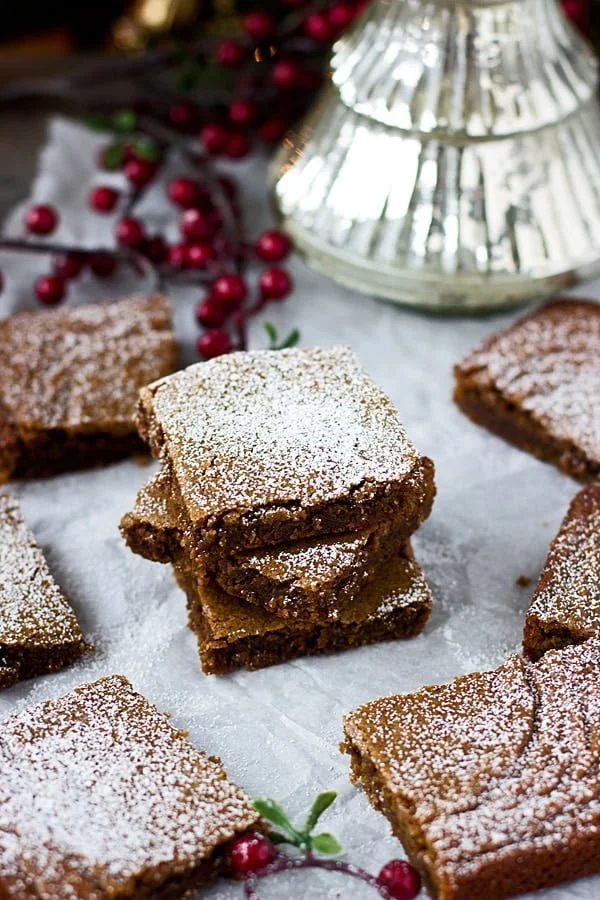 Gingerbread Blondies