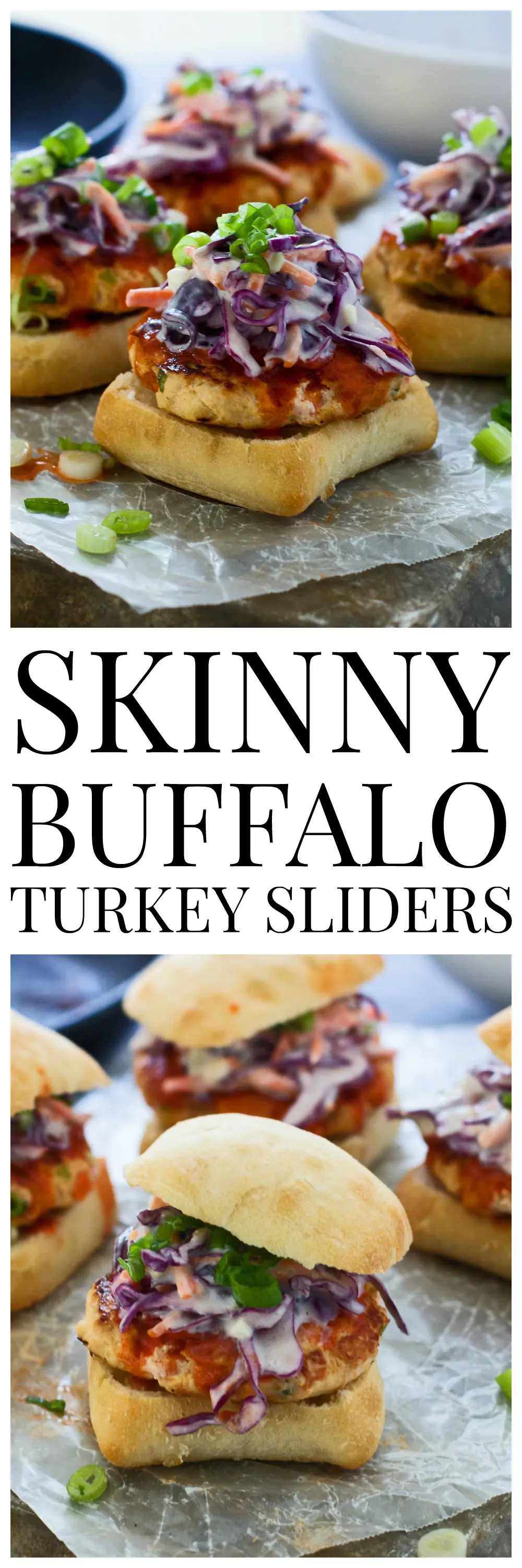 Skinny Buffalo Turkey Sliders - So much flavor, and super healthy!