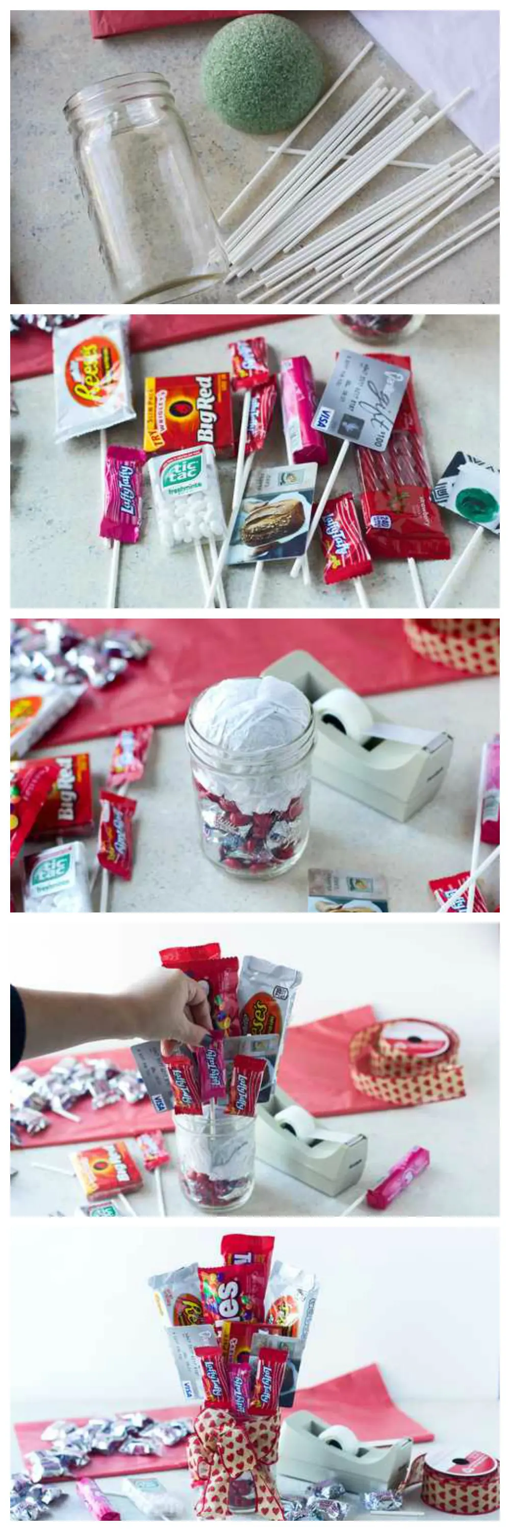 How To Make A Candy Bar Bouquet