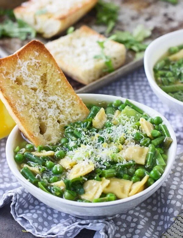 Spring Veggie and Lemon Soup