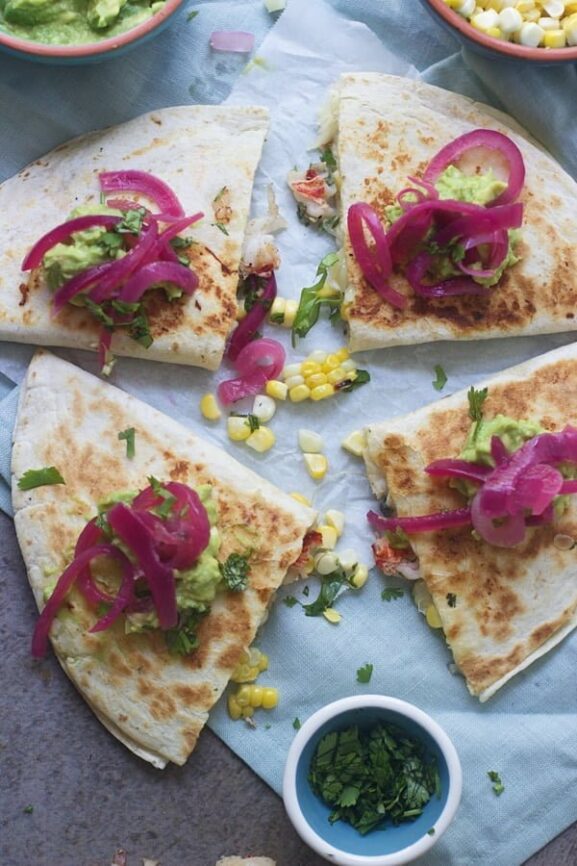 Corn, Crab, and Lobster Quesadillas Cooking for Keeps