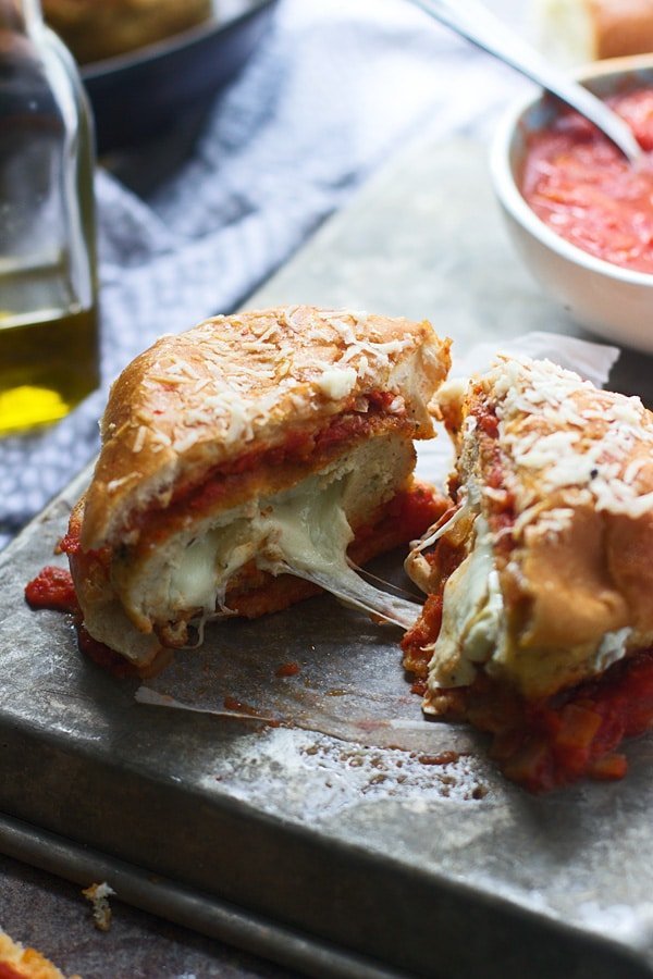 Mozzarella Stick Chicken Burgers