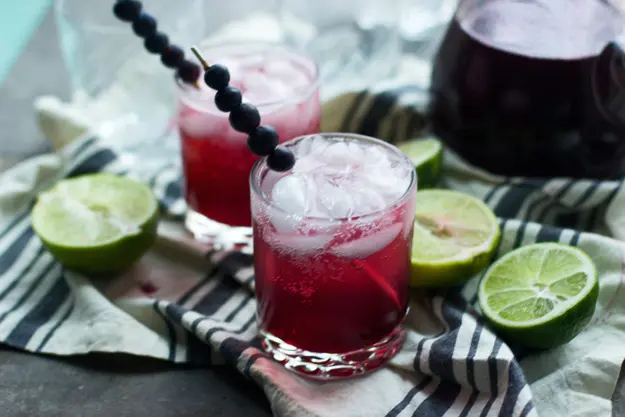 Sparkling Blueberry Lime Cocktails 21