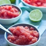 Five Ingredient Watermelon Margarita Granita