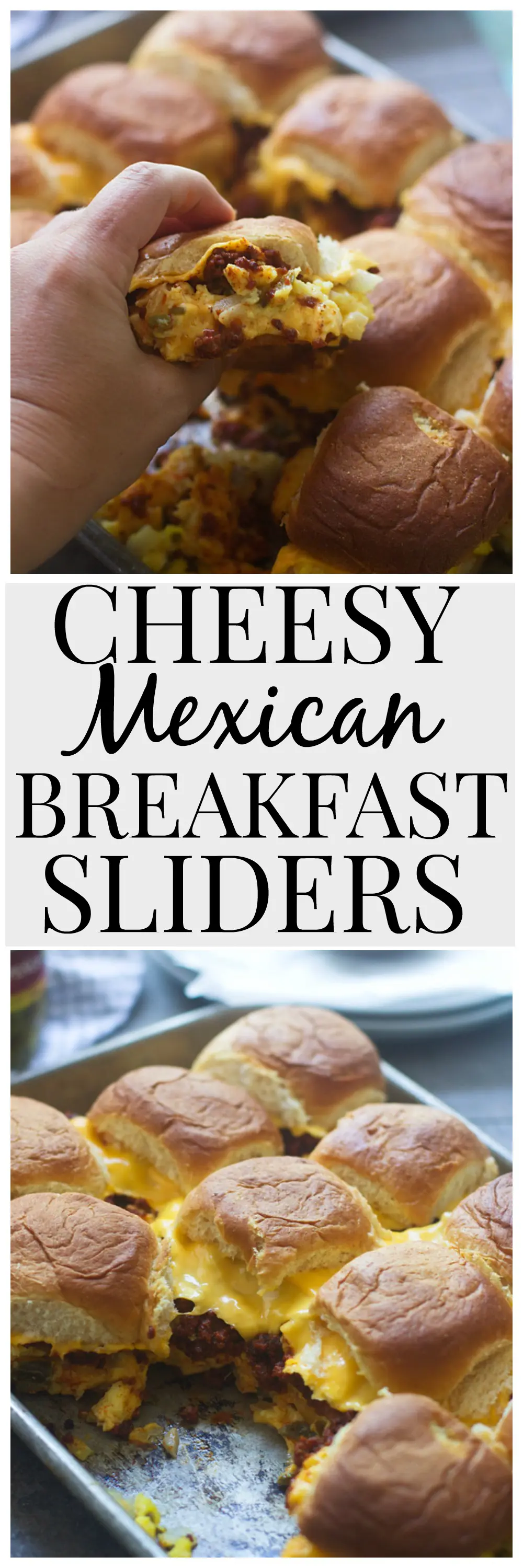 Cheesy Mexican Breakfast Sliders