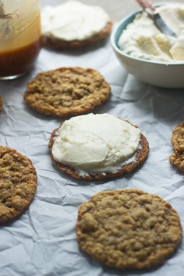 Homemade Salted Caramel Oatmeal Cream Pies