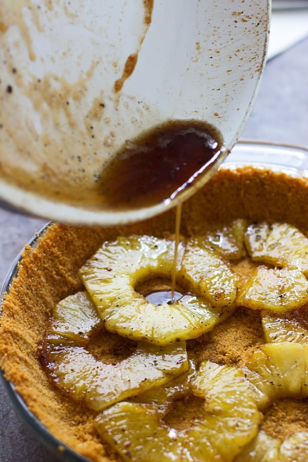 Caramelized Pineapple Coconut Cream Pie