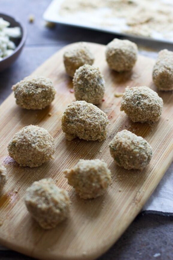Fried Blue Cheese Stuffed Olives Cooking for Keeps