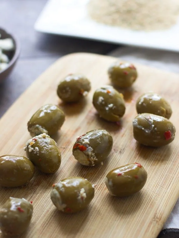 Fried Blue Cheese Stuffed Olives