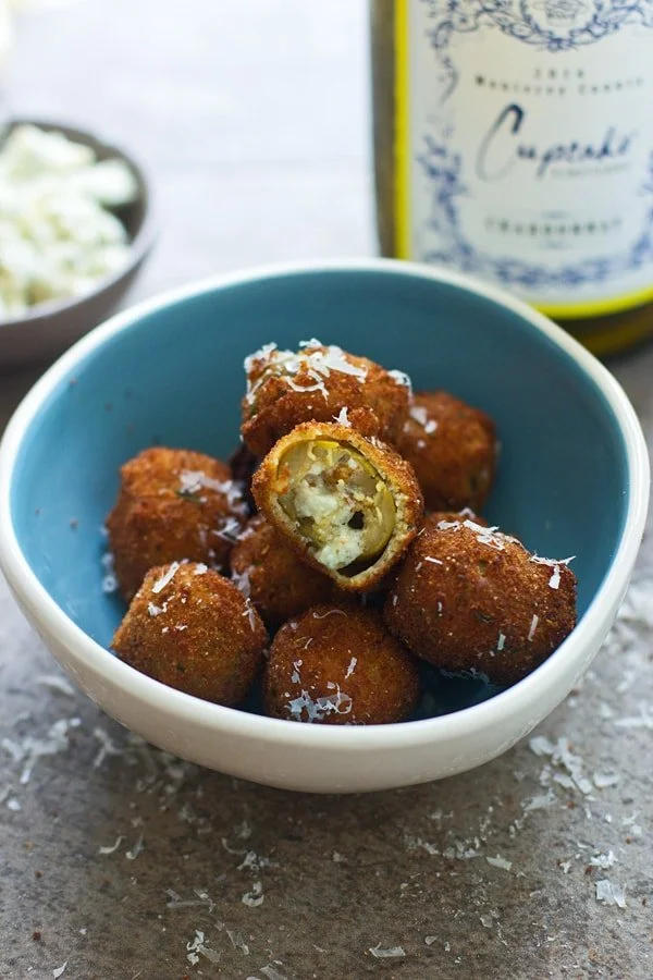 Fried Blue Cheese Stuffed Olives