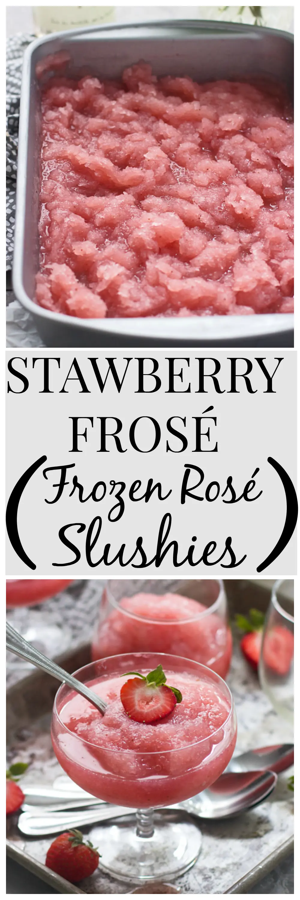 Strawberry Frosé (Frozen Rosé Slushies)