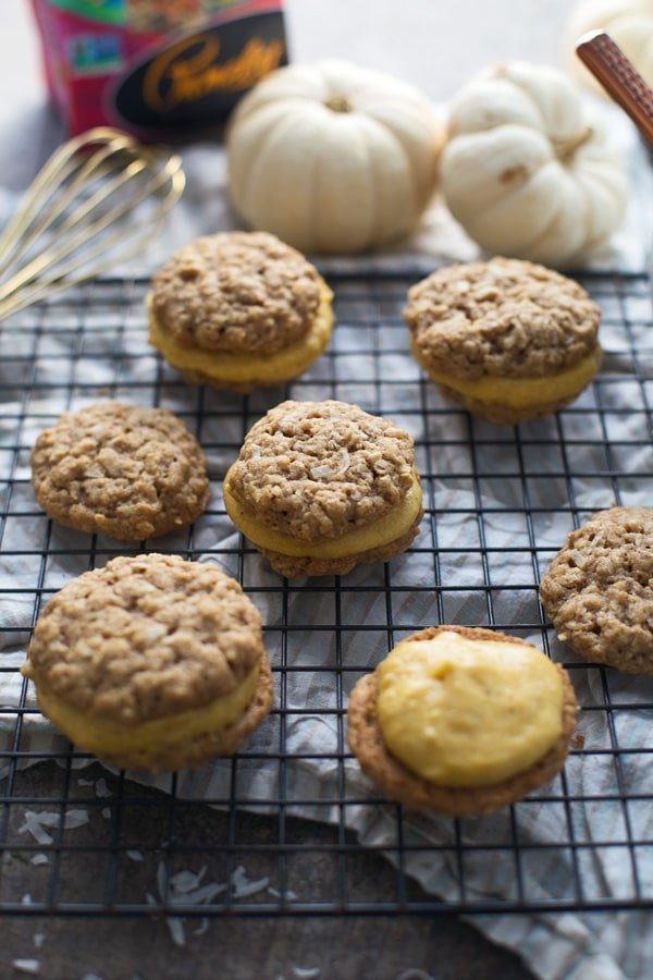 atmeal and Coconut Cream Pies with Pumpkin Brown Butter Frosting