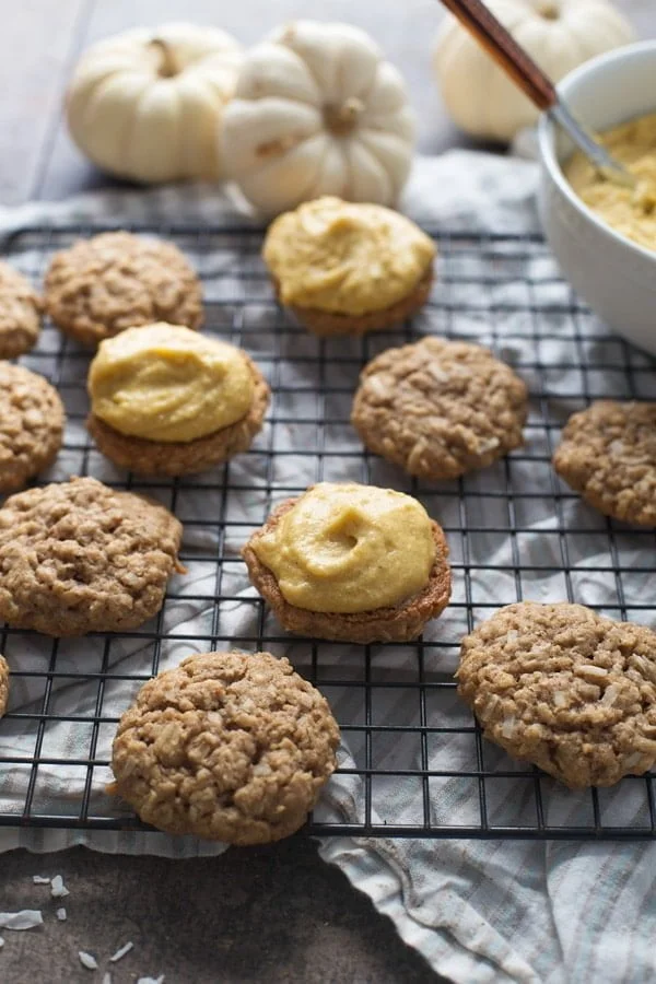 atmeal and Coconut Cream Pies with Pumpkin Brown Butter Frosting