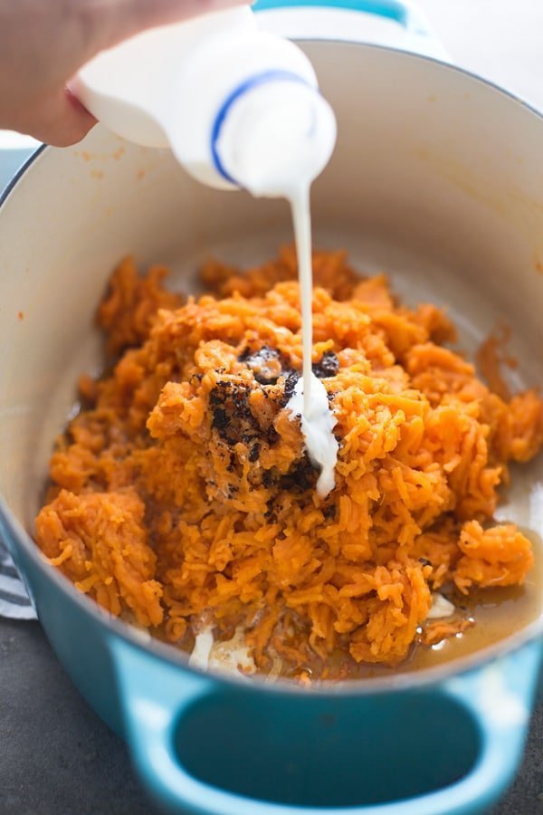 4 Ingredient Mashed Sweet Potatoes with Brown Butter and Brown Sugar