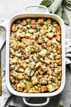 Traditional Stuffing with Leeks and Sage - Cooking for Keeps