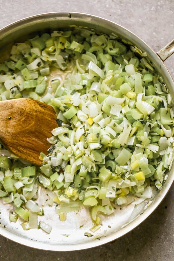 Traditional Stuffing with Leeks and Sage Cooking for Keeps