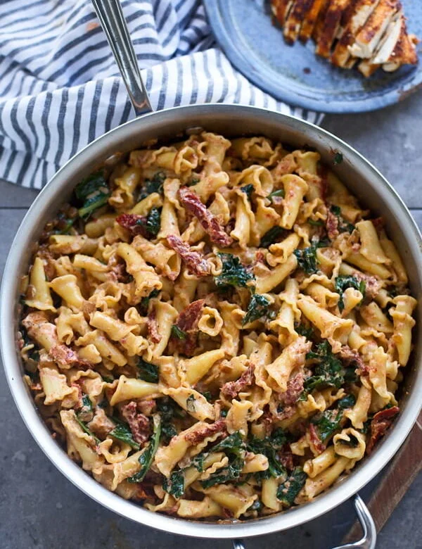 Creamy Goat Cheese and Sun-Dried Tomato Pasta