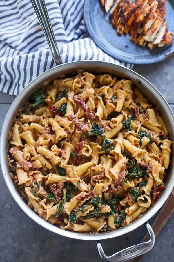 Creamy Goat Cheese and Sun-Dried Tomato Pasta