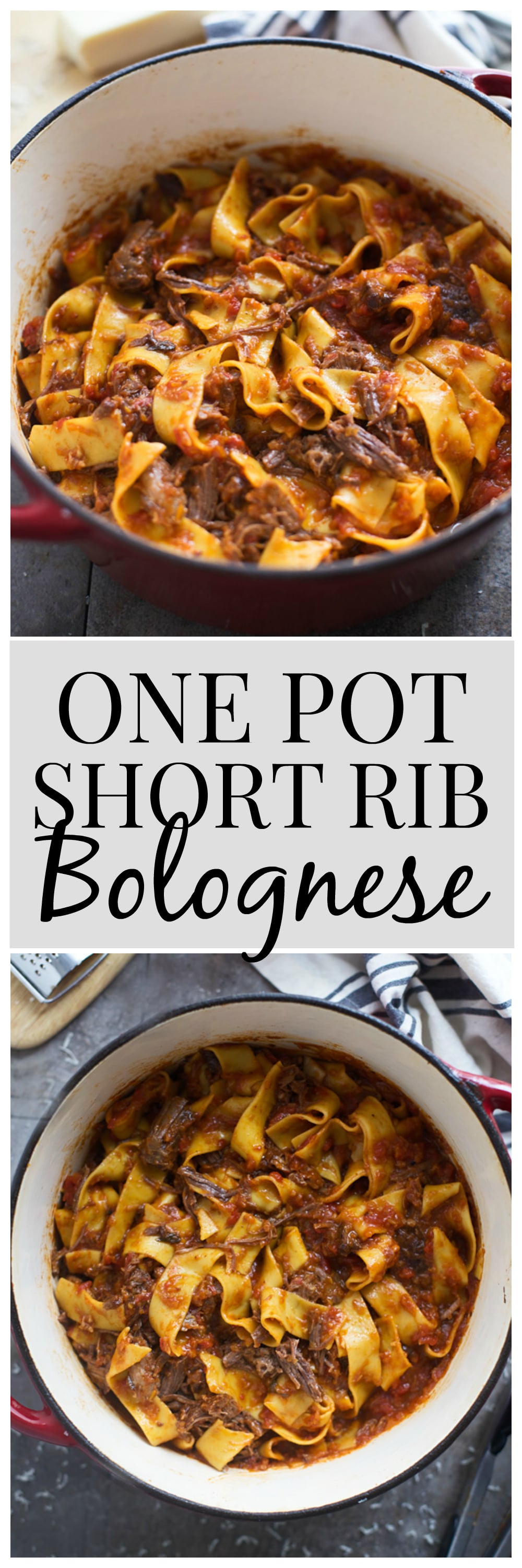 One Pot Short Rib Bolognese