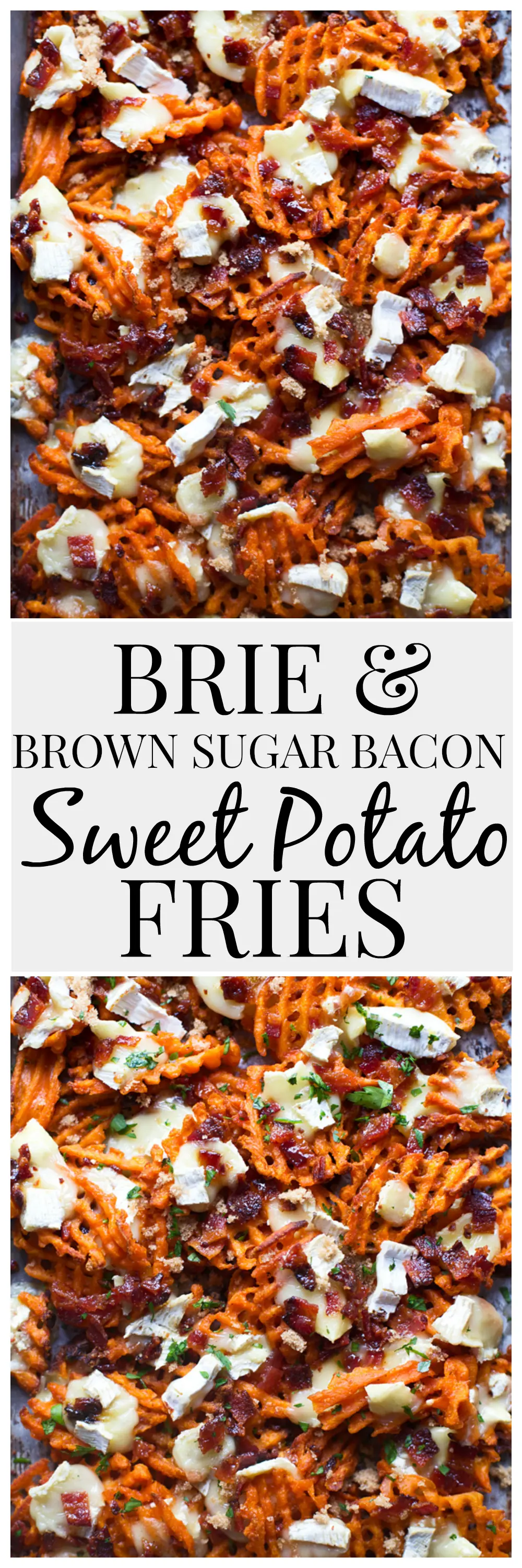 Brie & Brown Sugar Bacon Sweet Potato Fries