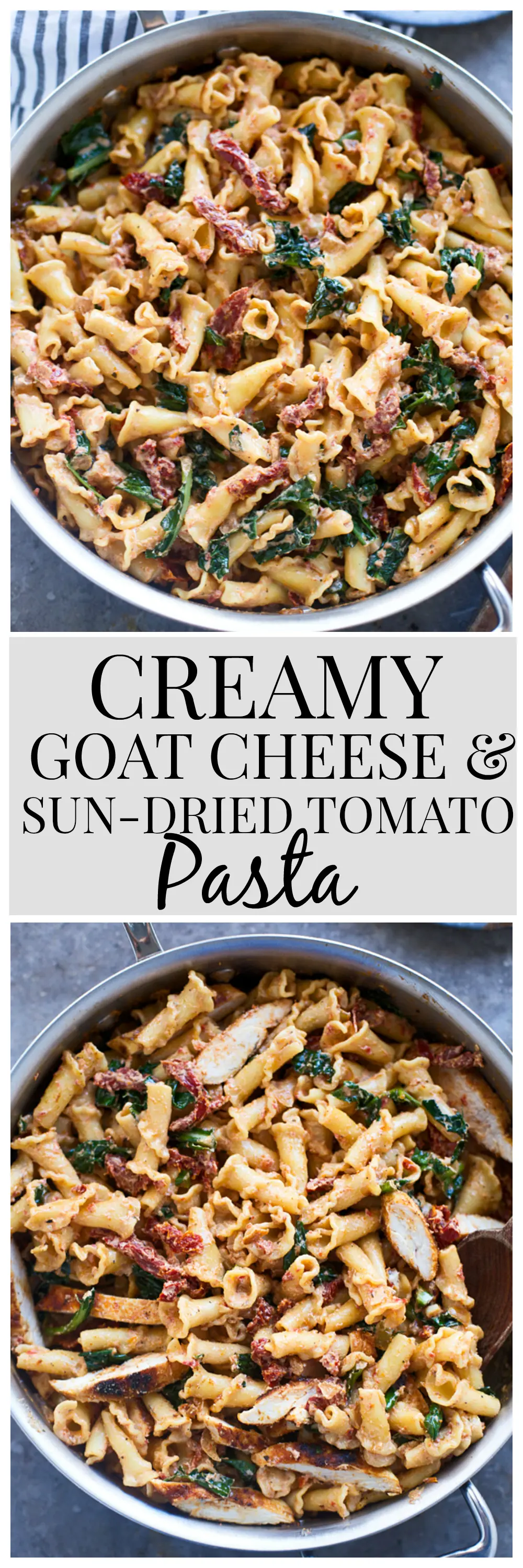 Creamy Goat Cheese and Sun-Dried Tomato Pasta
