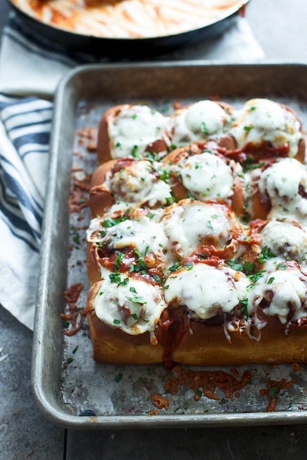 Cheesy Garlic Bread and Meatball Rolls