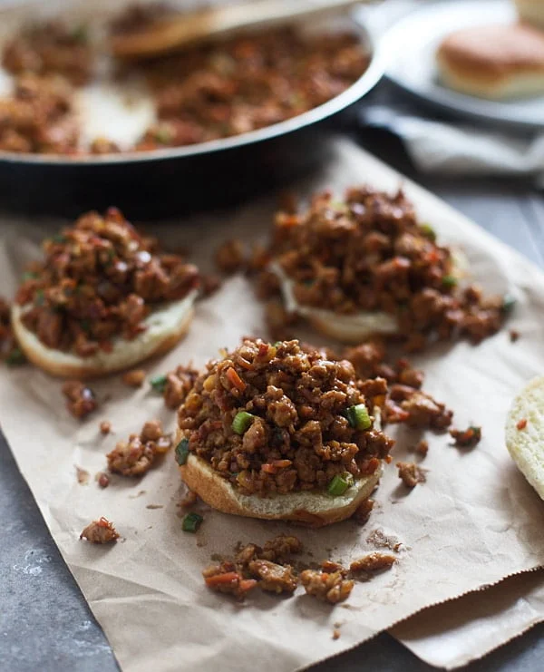 Asian Sloppy Joe Sliders with Sesame Slaw
