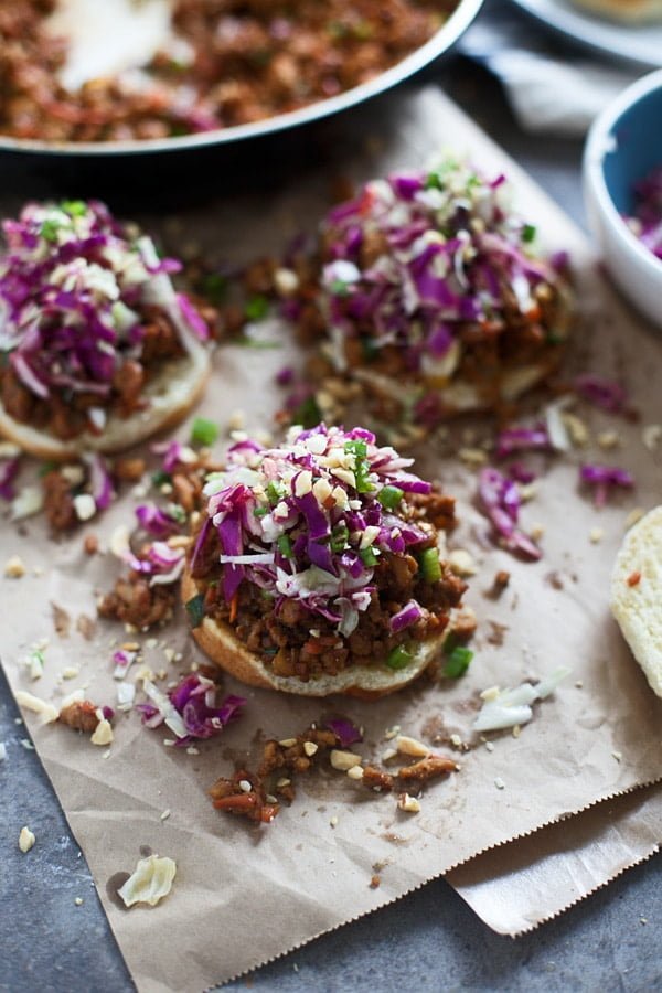 Asian Sloppy Joe Sliders with Sesame Slaw