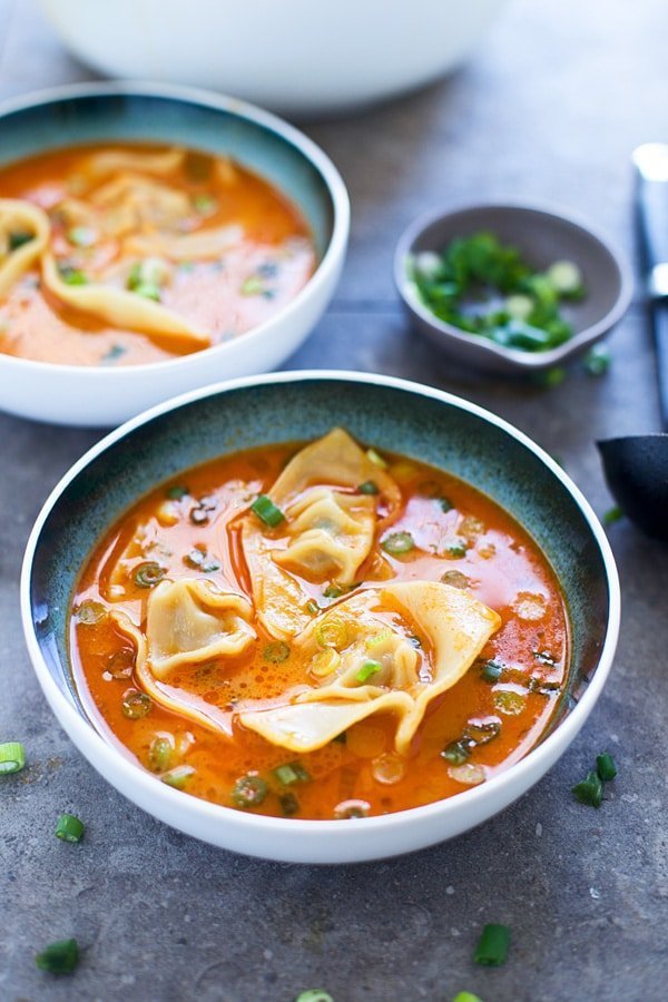 Coconut Curry Wonton Soup