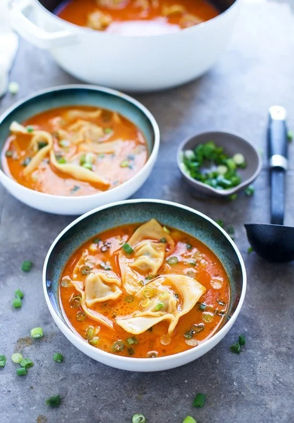 Coconut Curry Wonton Soup