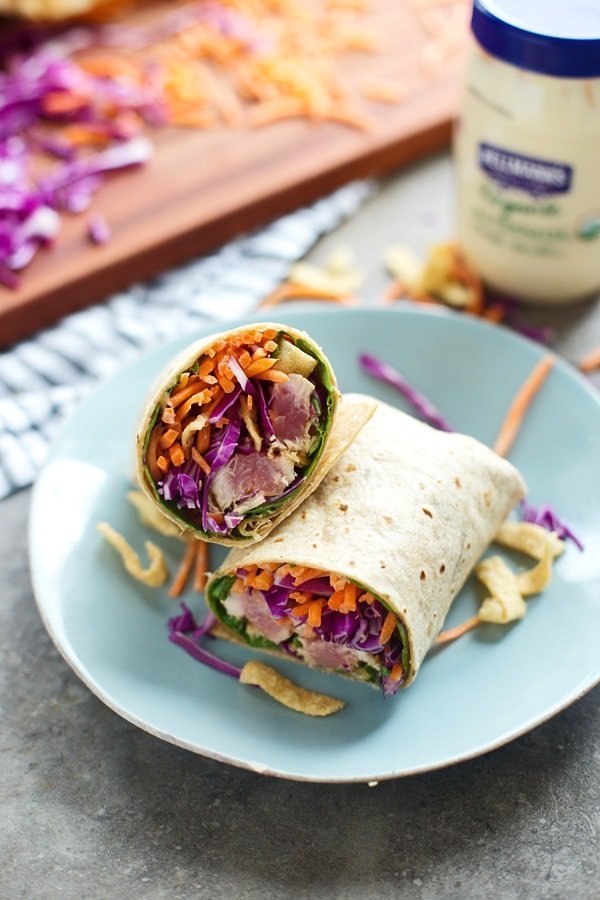 Spicy Sesame Ahi Tuna Wraps